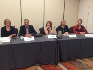 l. to r. Ann Parker, Charles Todd, Tessa Arlen, Annamaria Alfieri, Donis Casey