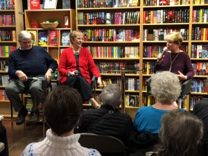 The great book launch with Fred Ramsay (l) and Barbara Peters (r)