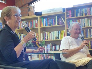 Yours Truly (L) and Carolyn Hart at Poisoned Pen